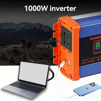 1000W Wechselrichter 12V DC auf 110V / 220V AC