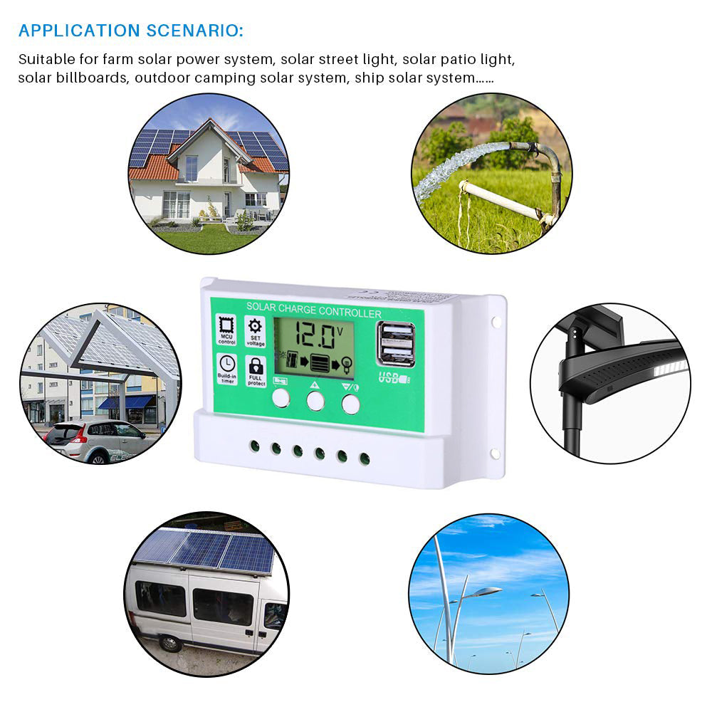 2600W 12V Wechselrichter mit 50W Solarpanel und 50A Laderegler
