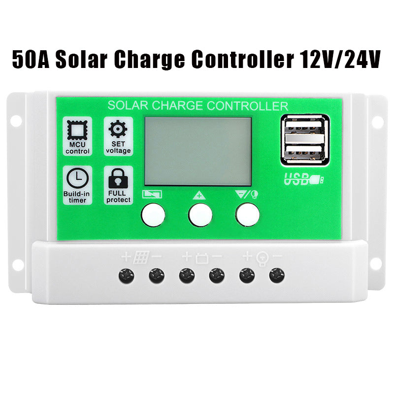 2600W 12V Wechselrichter mit 50W Solarpanel und 50A Laderegler