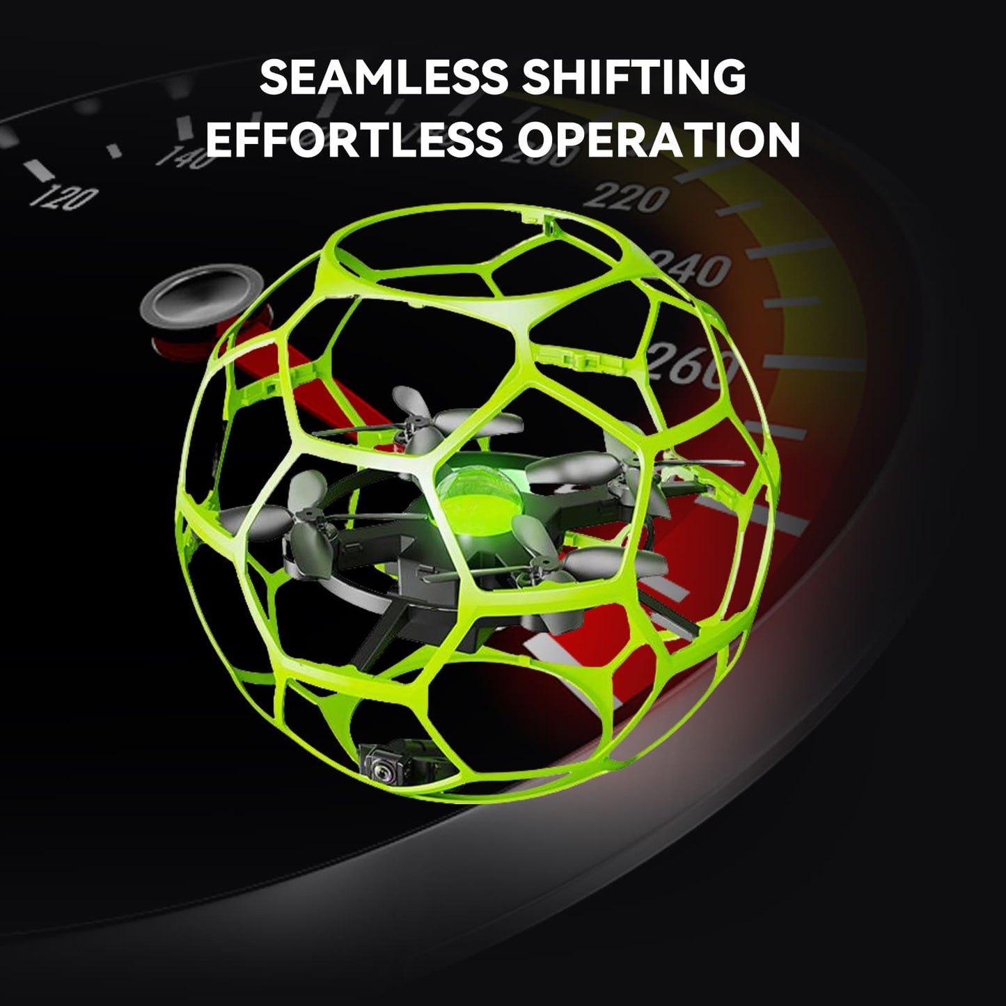 TODAMU H5 Camera Drone with 360° Protective Cage for Beginners