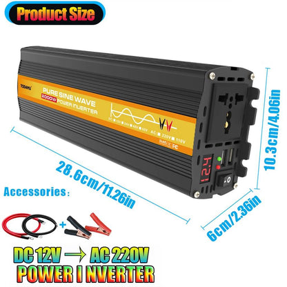 2000W Pure Sine Wave Power Inverter