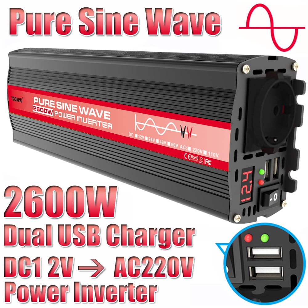 2600W Reiner Sinus-Wechselrichter