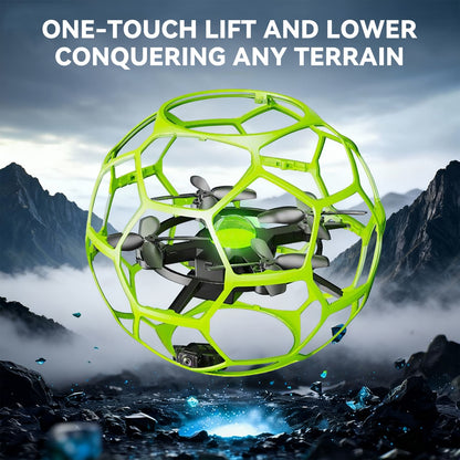 TODAMU H5 Camera Drone with 360° Protective Cage for Beginners