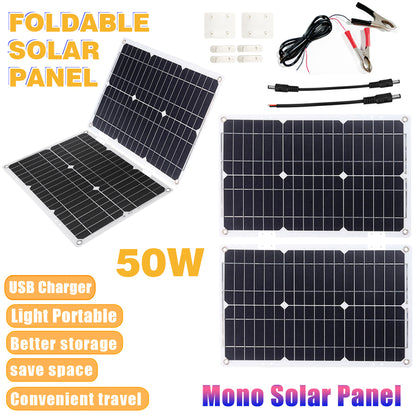 2600W 12V Wechselrichter mit 50W Solarpanel und 50A Laderegler