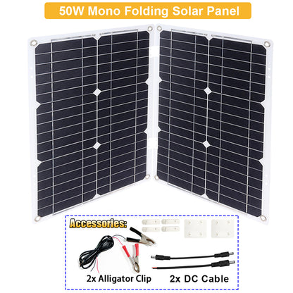 2600W 12V Wechselrichter mit 50W Solarpanel und 50A Laderegler