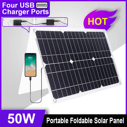 2600W 12V Wechselrichter mit 50W Solarpanel und 50A Laderegler