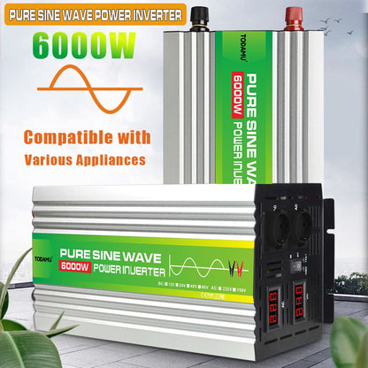 6000W Pure Sine Wave Power Inverter