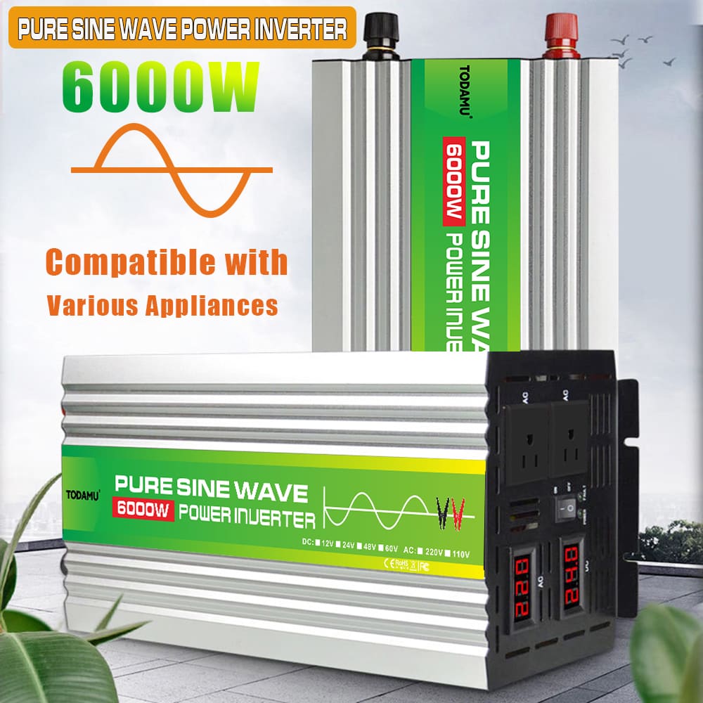 6000W Pure Sine Wave Power Inverter