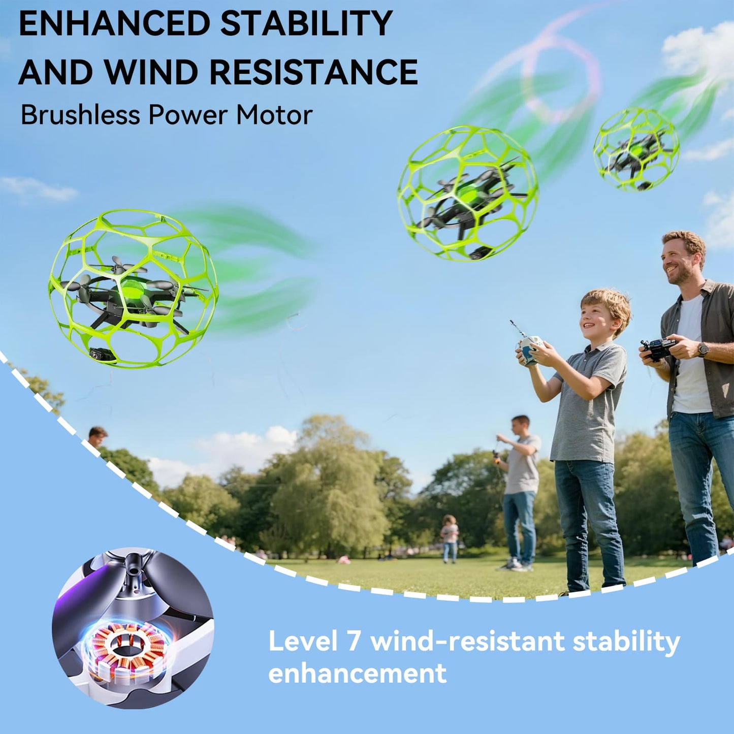 TODAMU H5 Camera Drone with 360° Protective Cage for Beginners