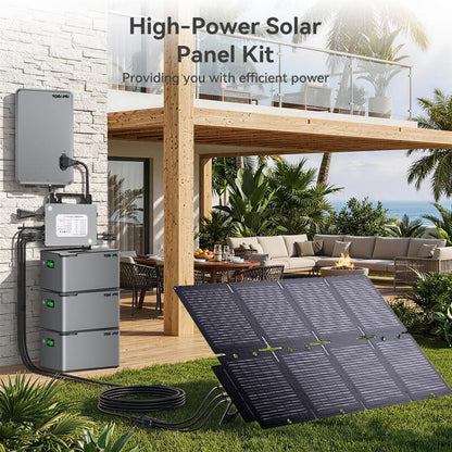800W Balcony Solar Storage Kit with Battery, Solar Hub and Flexible Panels
