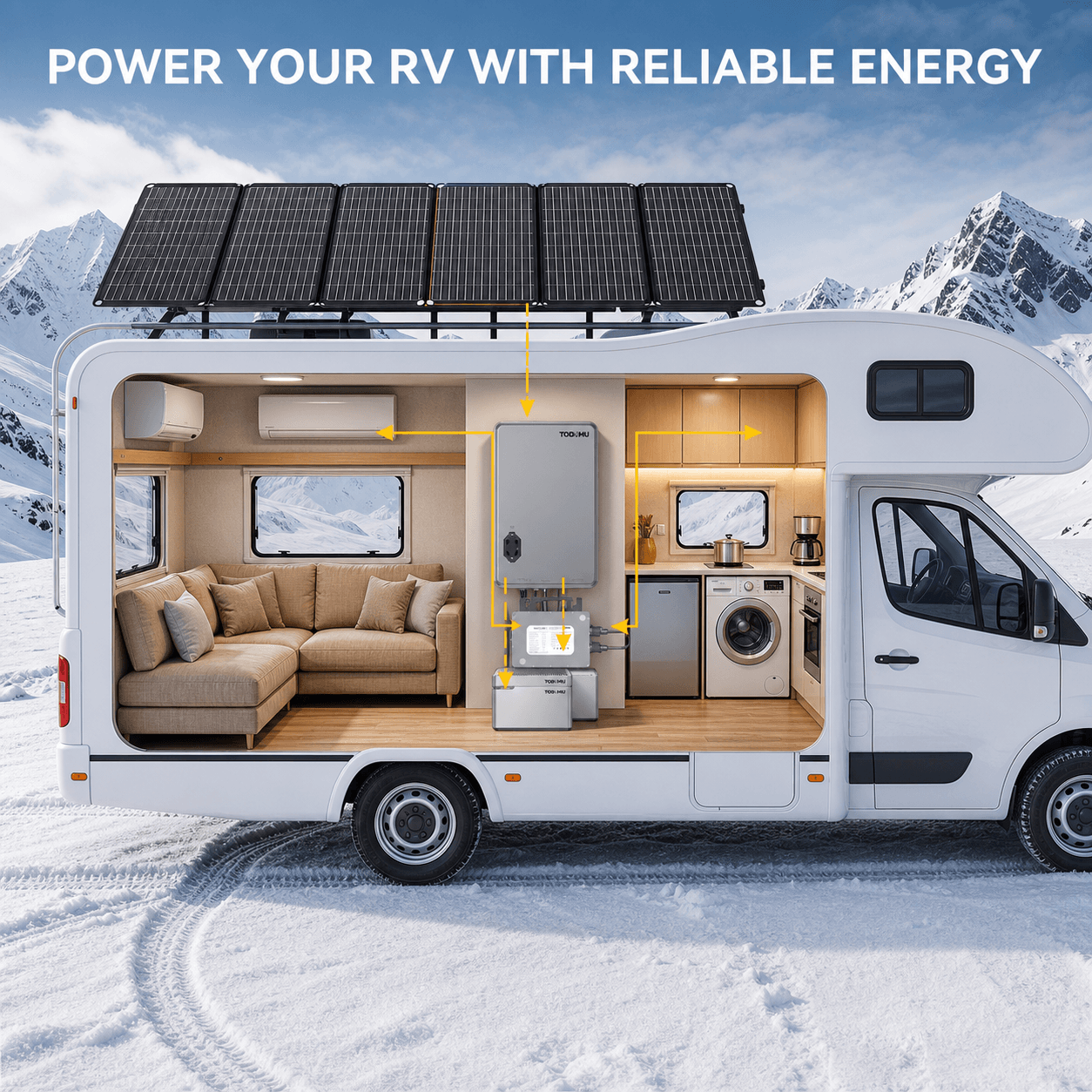 800W Balcony Solar Storage Kit with Battery, Solar Hub and Flexible Panels