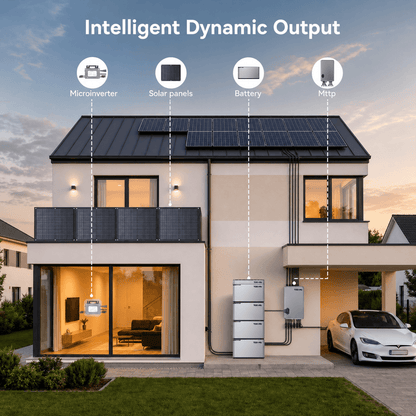 800W Balcony Solar Storage Kit with Battery, Solar Hub and Flexible Panels