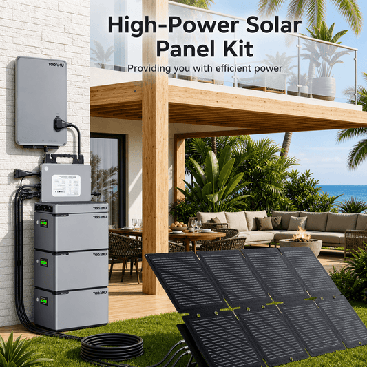 800W Balcony Solar Storage Kit with Battery, Solar Hub and Flexible Panels
