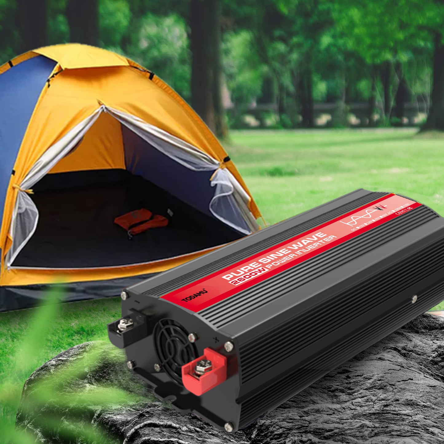 2600W 12V Wechselrichter mit 50W Solarpanel und 50A Laderegler