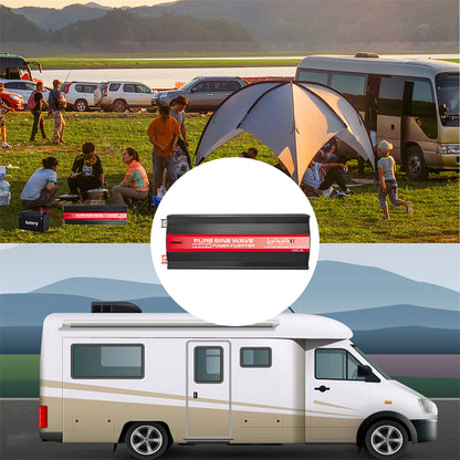2600W 12V Wechselrichter mit 50W Solarpanel und 50A Laderegler