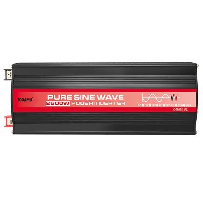 2600W 12V Wechselrichter mit 50W Solarpanel und 50A Laderegler