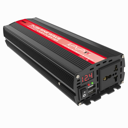 2600W 12V Wechselrichter mit 50W Solarpanel und 50A Laderegler