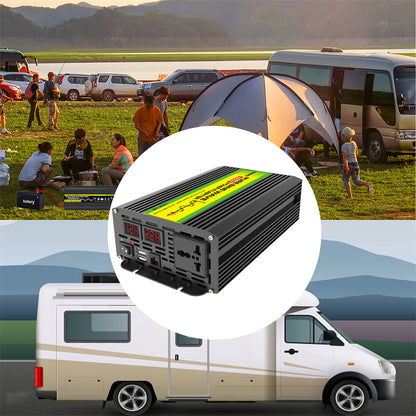 12V auf 220V/110V 3000W Reiner Sinus Wechselrichter mit Solarpanel und 50A Solarregler