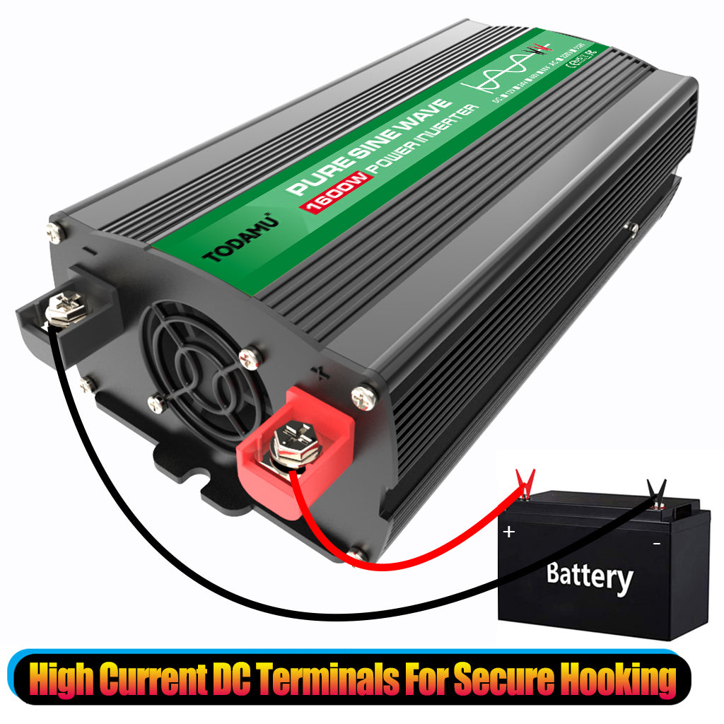 1600W 12V to 110V/220V Pure Sine inverter With Solar Panel and 50A 12V/24V Solar Controller
