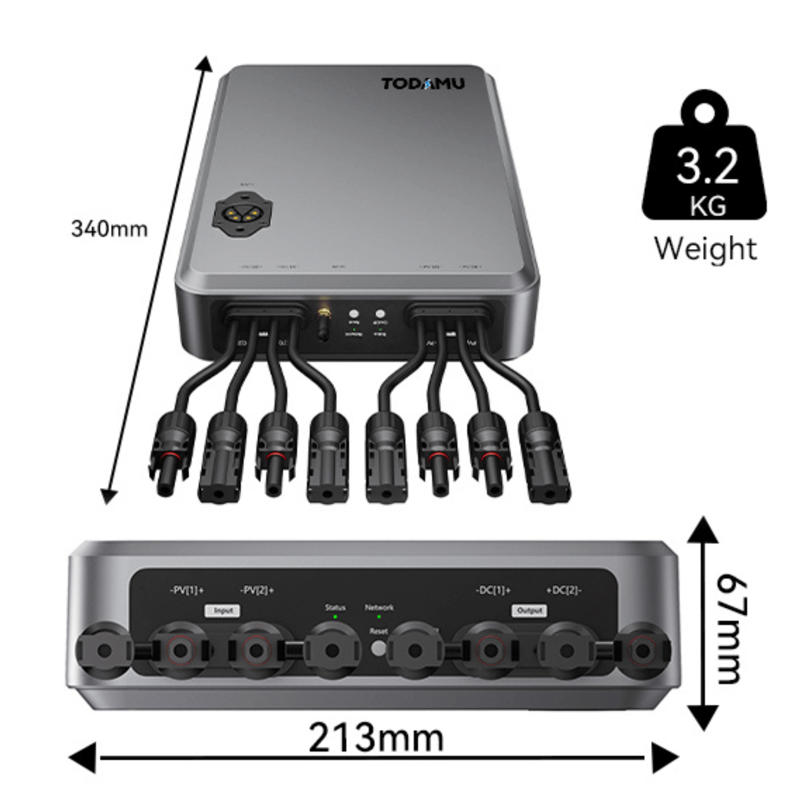 Solar Hub with Wi-Fi monitoring for solar storage system control
