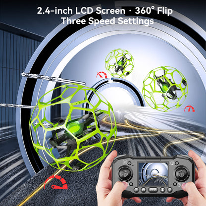 TODAMU H5 Camera Drone with 360° Protective Cage for Beginners