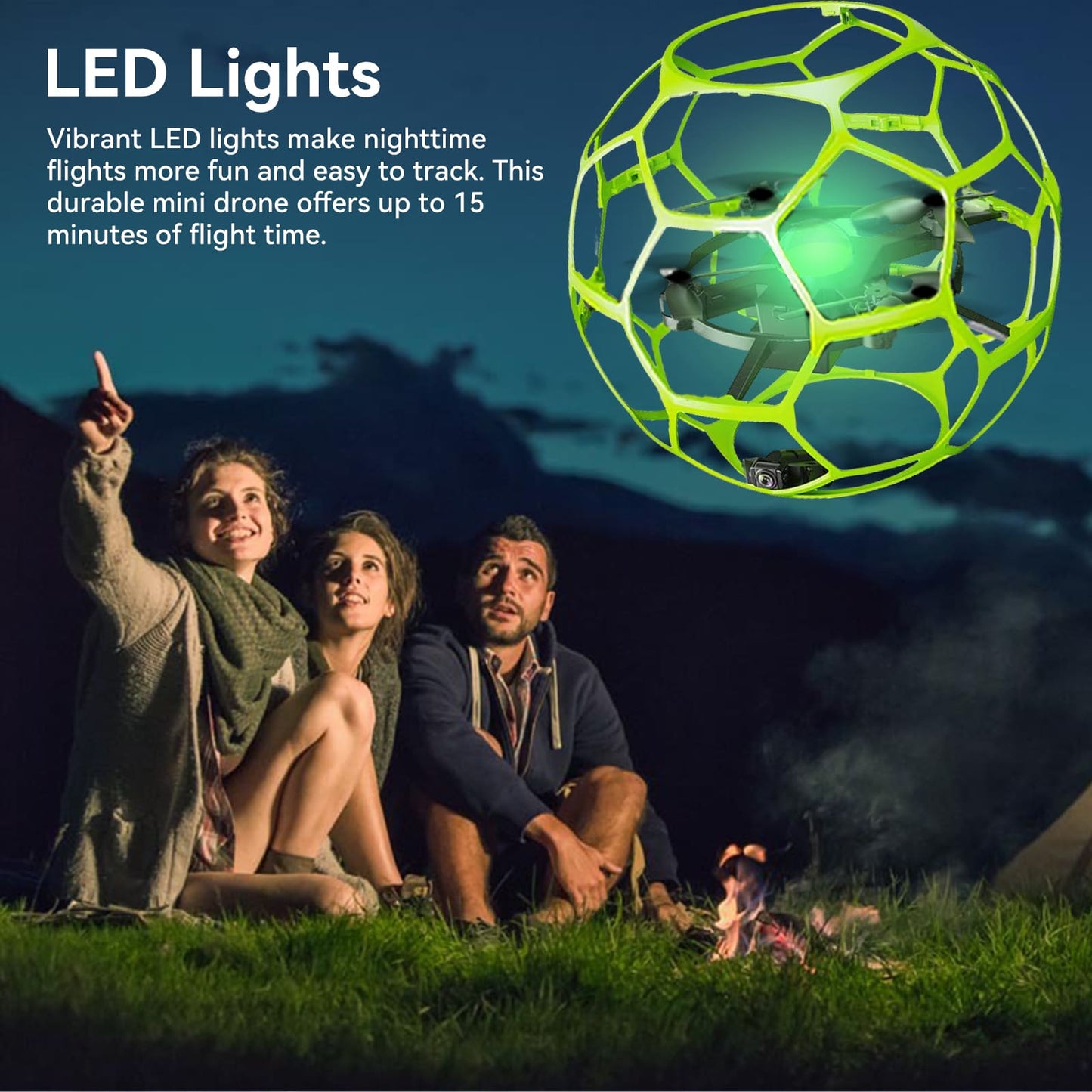 TODAMU H5 Camera Drone with 360° Protective Cage for Beginners