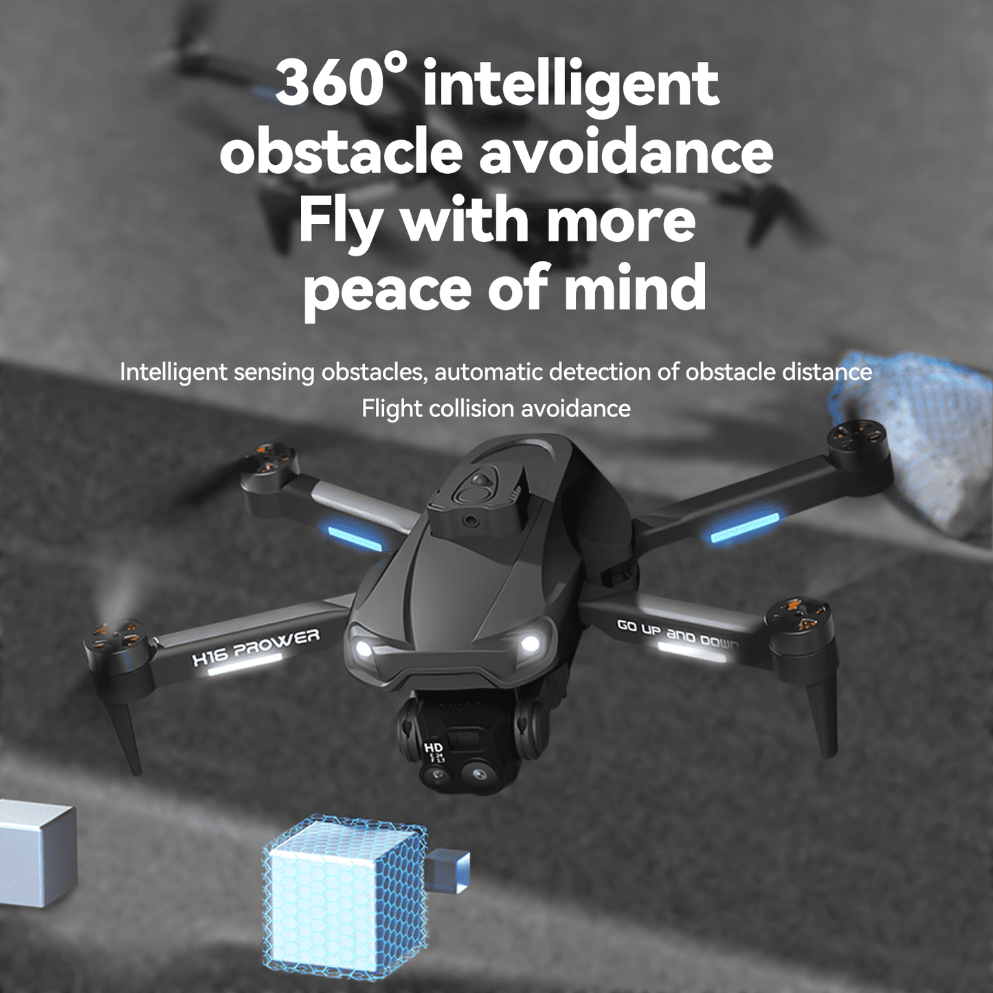 TODAMU H16 Prowler Beginner 4K Camera Drone with Obstacle Avoidance & Smart Flight Modes