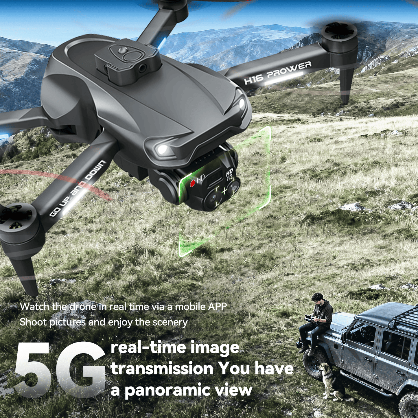 TODAMU H16 Prowler Beginner 4K Camera Drone with Obstacle Avoidance & Smart Flight Modes