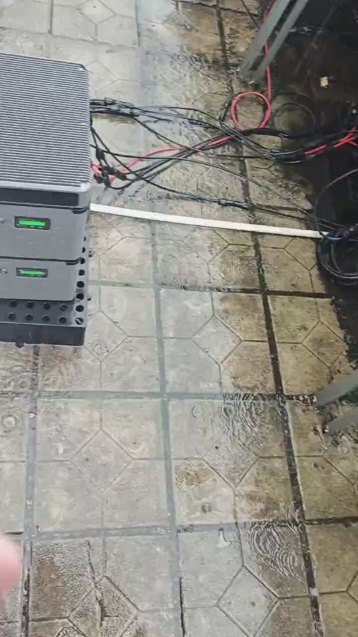 Load video: Balcony Solar Storage Kit with Battery in rainy days